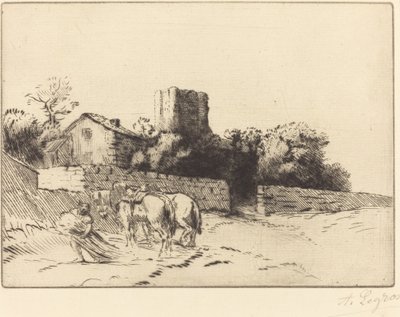 Le mur du presbytère - Alphonse Legros