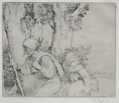 Retour des Champs (2ème planche) - Alphonse Legros