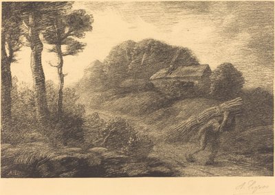Retour du ramasseur de fagots, 2e planche Le retour du fagotier - Alphonse Legros