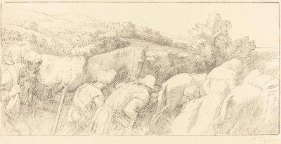 Le retour des paysans - Alphonse Legros