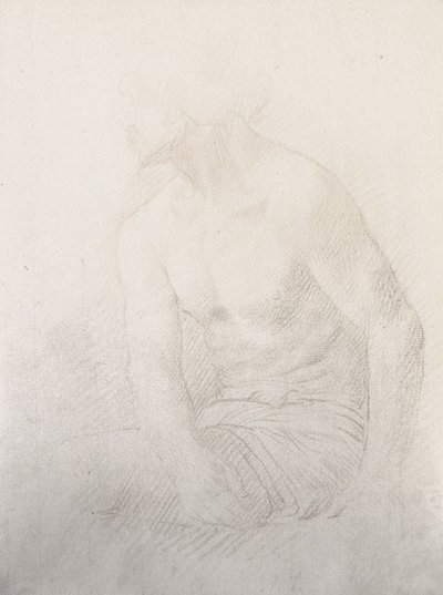 Nu masculin assis - Alphonse Legros
