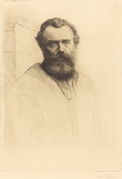 Autoportrait, 3ème planche - Alphonse Legros