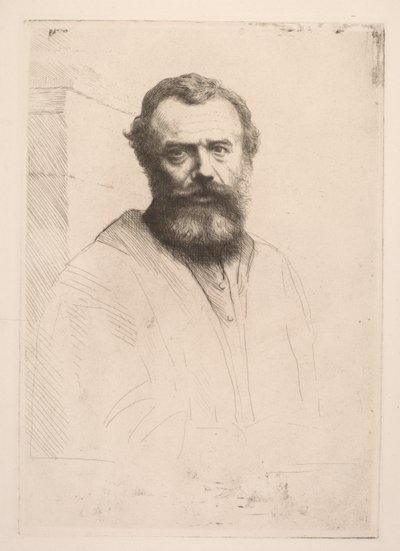 Autoportrait Troisième Plaque - Alphonse Legros