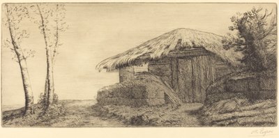 Bergerie sur le coteau - Alphonse Legros