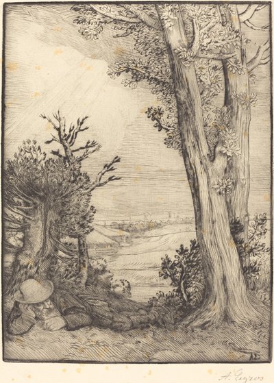 Sieste dans la campagne - Alphonse Legros