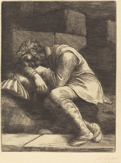 Mendiant endormi - Alphonse Legros