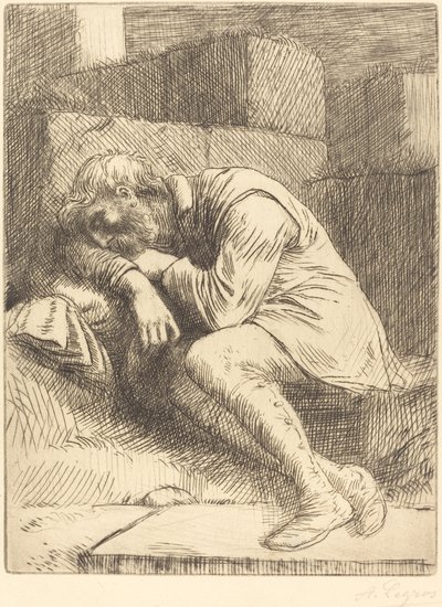 Mendiant endormi - Alphonse Legros