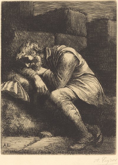 Mendiant endormi - Alphonse Legros