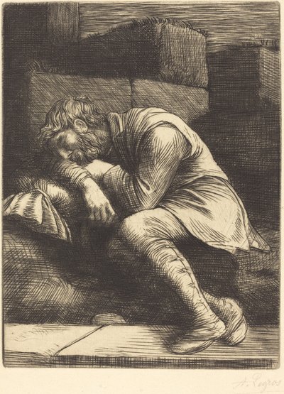 Mendiant endormi - Alphonse Legros
