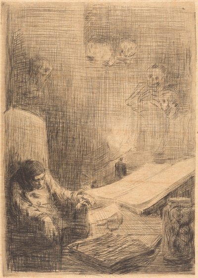 Le savant endormi - Alphonse Legros