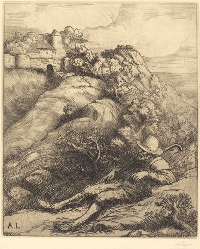 Le repos du berger - Alphonse Legros