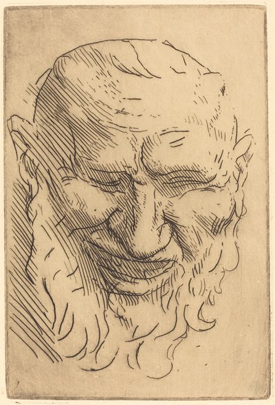 Petit masque de satyre - Alphonse Legros