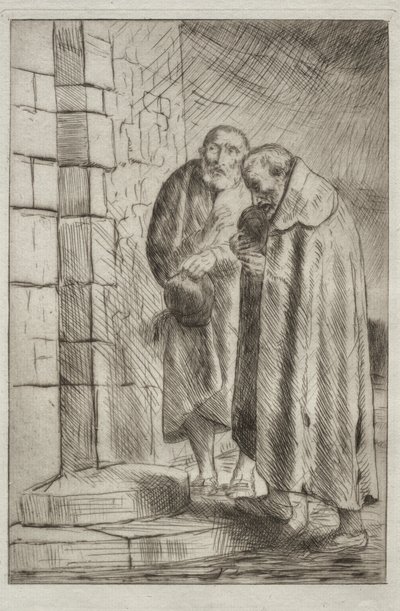 Saint Pierre et Saint Paul à la porte de M. Richard - Alphonse Legros