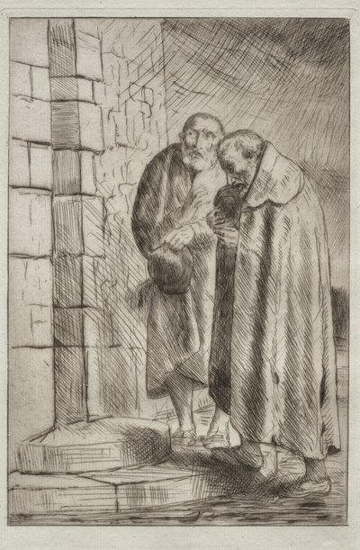 Saint Pierre et Saint Paul à la porte de M. Richard - Alphonse Legros