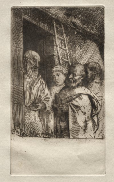 St. Pierre et St. Paul à la porte du Bonhomme Misère - Alphonse Legros