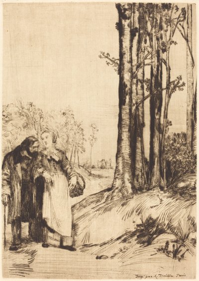La promenade du convalescent - Alphonse Legros