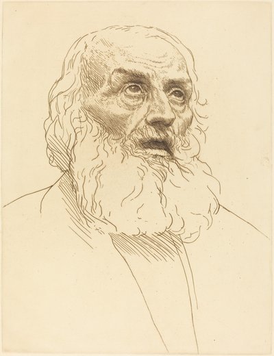 Étude de vieillard - Alphonse Legros
