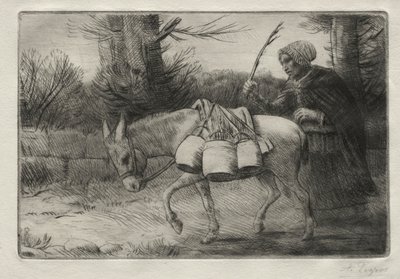 La Laitière de Boulogne Troisième Plaque - Alphonse Legros