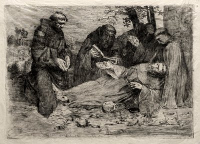 La Mort de Saint François - Alphonse Legros