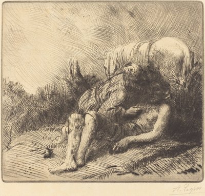 Le bon samaritain - Alphonse Legros