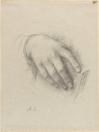 La main de la fille de l