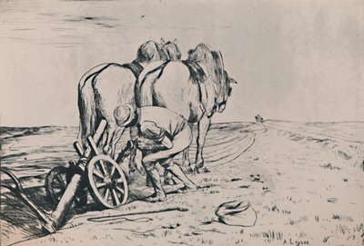 La Charrue, milieu-fin 19ème siècle, 1946 - Alphonse Legros