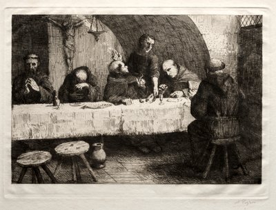Le Réfectoire, vers 1862 - Alphonse Legros