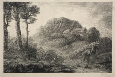 Le retour du ramasseur de fagots (2e état) - Alphonse Legros