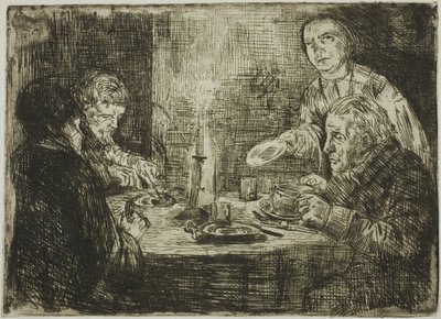 Le souper - Alphonse Legros