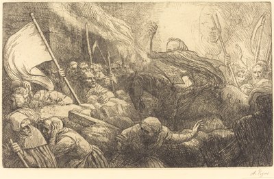 Le triomphe de la mort: La proclamation - Alphonse Legros