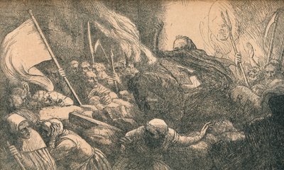 Le Triomphe de la Mort, La Proclamation - Alphonse Legros
