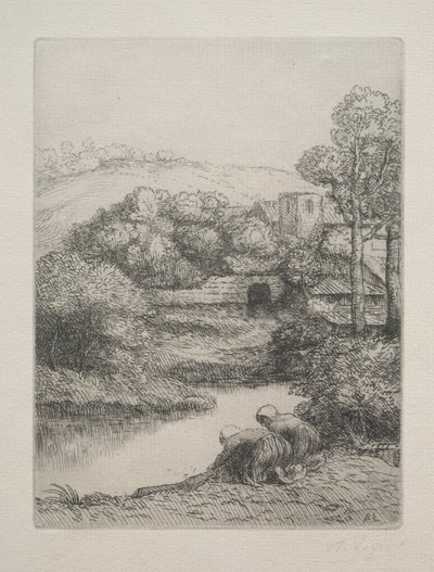 La Maison de lavage Le Lavoir, dite Les Laveuses - Alphonse Legros