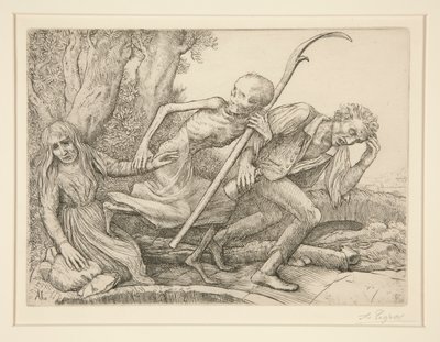 Triomphe de la Mort : La Mort Entraînant L - Alphonse Legros
