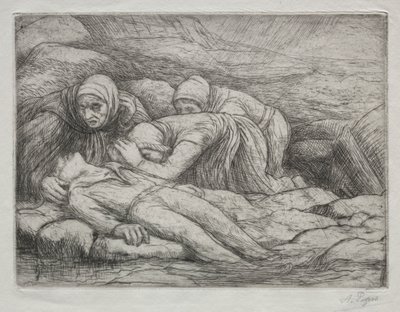 Triomphe de la Mort: La Mort chez une famille de marins - Alphonse Legros