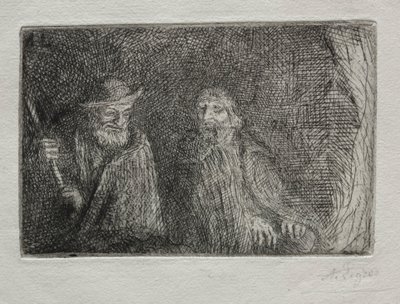 Les Deux Bergers - Alphonse Legros