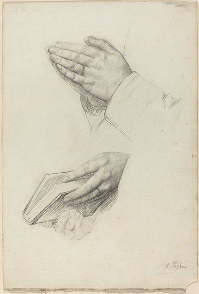Deux études de mains - Alphonse Legros