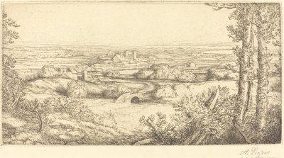 Une vallée en Bourgogne - Alphonse Legros
