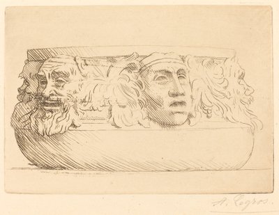 Vase aux masques - Alphonse Legros