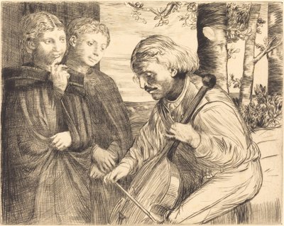 Le joueur de viole - Alphonse Legros