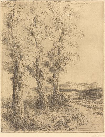 La liseuse : La lecture sous les arbres - Alphonse Legros