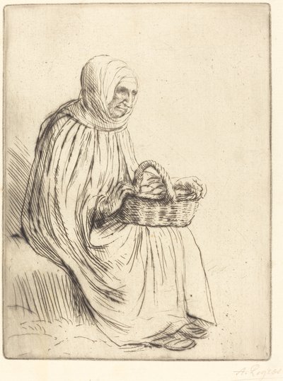 Femme du marché - Alphonse Legros