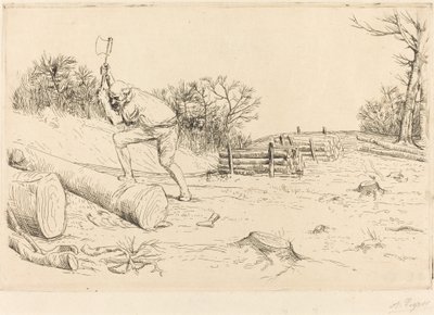 Le bûcheron - Alphonse Legros