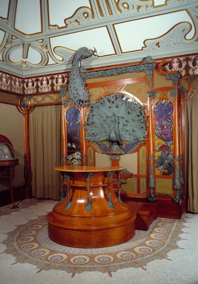 Art Nouveau : décor intérieur de la bijouterie de Georges Fouquet à Paris - Alphonse Mucha