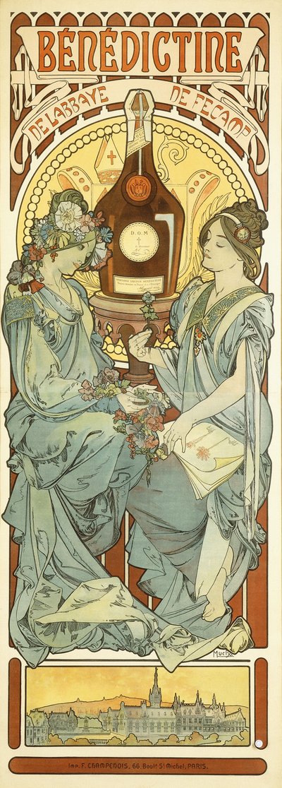 Bénédictine, 1898 - Alphonse Mucha