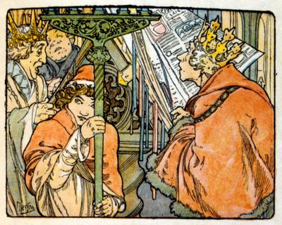 Illustration par Alphonse Mucha de "Clio", une œuvre de l