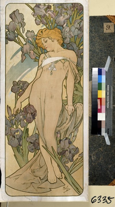 Iris. Oeuvre de Alfons Maria Mucha - Alphonse Marie Mucha
