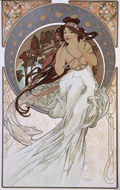 La Musique - par Mucha - Alphonse Mucha
