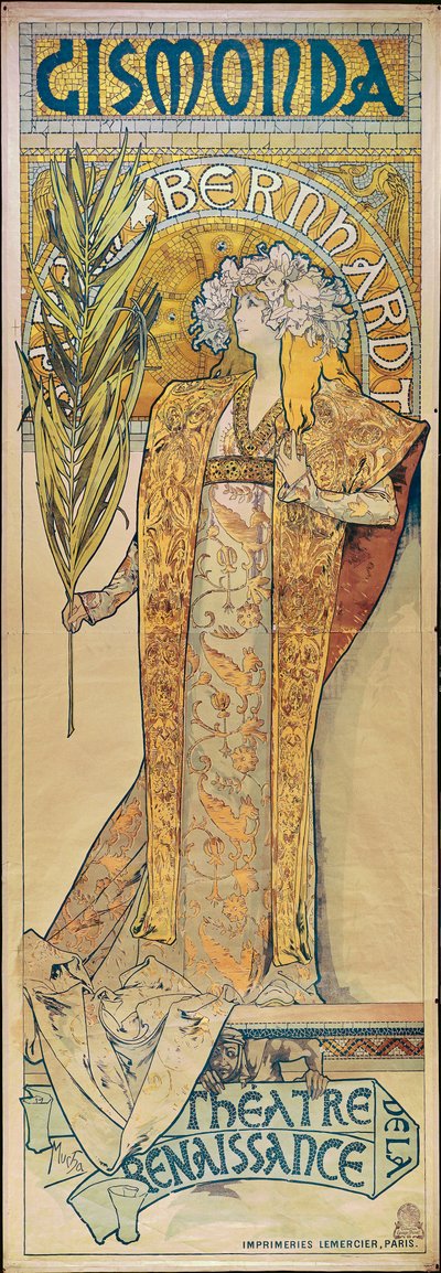 Sarah Bernhardt. Affiche - Alphonse Marie Mucha