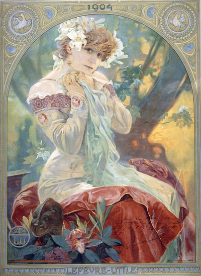 Sarah Bernhardt dans le rôle de la Princesse Lointaine - Alphonse Mucha
