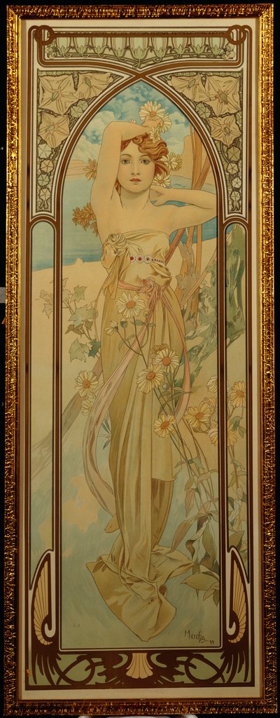 Les Heures du Jour : Course de Jour - Alphonse Mucha